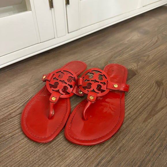 Tory Burch Red Sandals - Picture 1 of 3